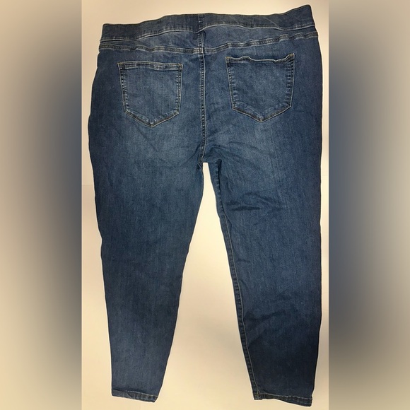 Sonoma Women's Curvy Skinny Jeans Plus Size 22W Dark Wash Blue Denim High Rise - Picture 2 of 6